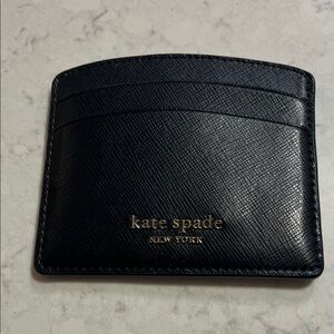 Kate Spade Black Leather Card Holder